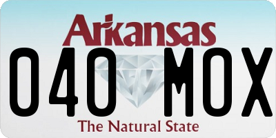 AR license plate 040MOX