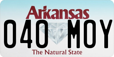 AR license plate 040MOY