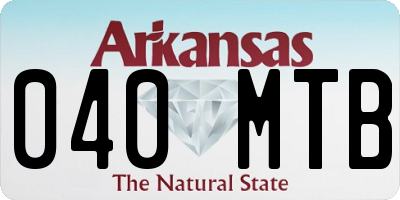 AR license plate 040MTB