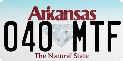 AR license plate 040MTF