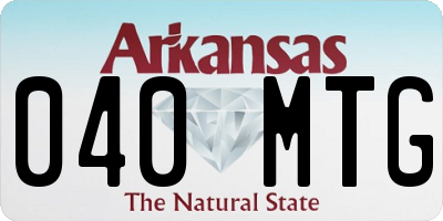AR license plate 040MTG