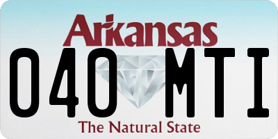 AR license plate 040MTI