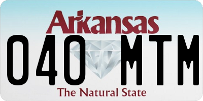 AR license plate 040MTM