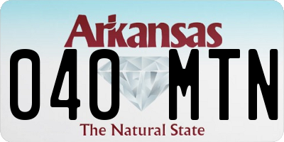 AR license plate 040MTN