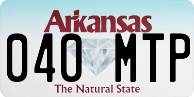 AR license plate 040MTP