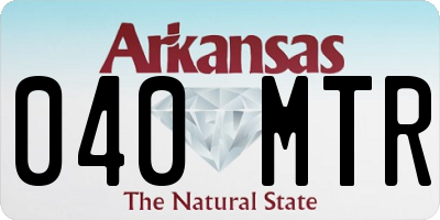 AR license plate 040MTR
