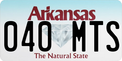 AR license plate 040MTS