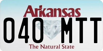 AR license plate 040MTT