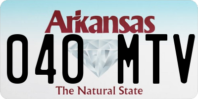 AR license plate 040MTV