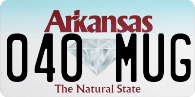 AR license plate 040MUG