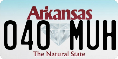 AR license plate 040MUH