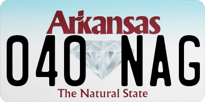 AR license plate 040NAG
