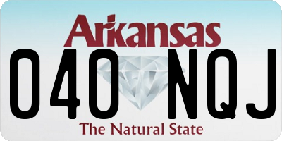 AR license plate 040NQJ