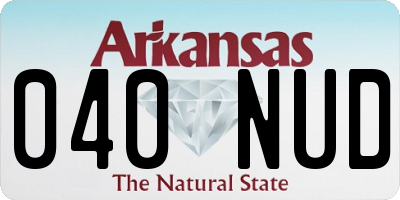 AR license plate 040NUD