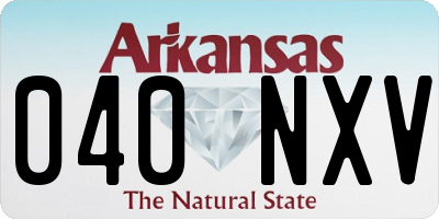 AR license plate 040NXV