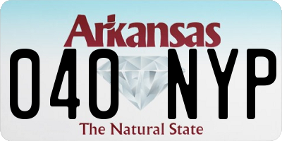 AR license plate 040NYP