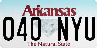 AR license plate 040NYU