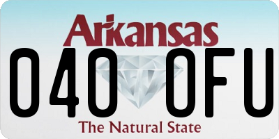 AR license plate 040OFU