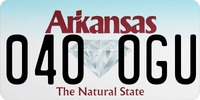 AR license plate 040OGU