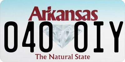 AR license plate 040OIY