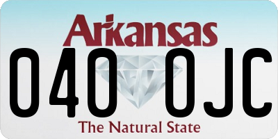 AR license plate 040OJC