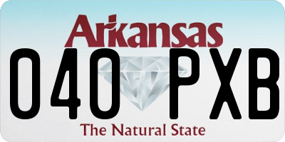 AR license plate 040PXB