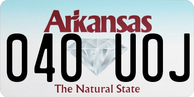 AR license plate 040UOJ