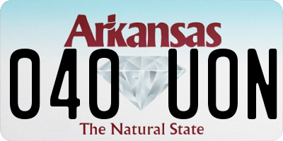 AR license plate 040UON