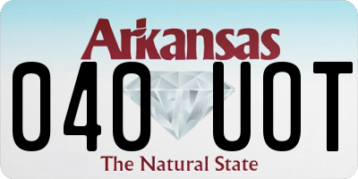 AR license plate 040UOT