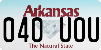 AR license plate 040UOU