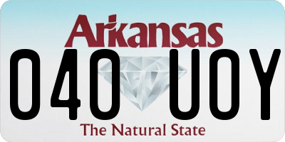 AR license plate 040UOY