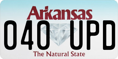 AR license plate 040UPD