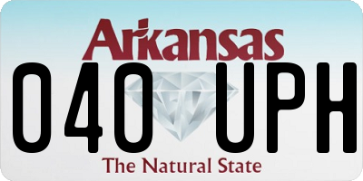 AR license plate 040UPH