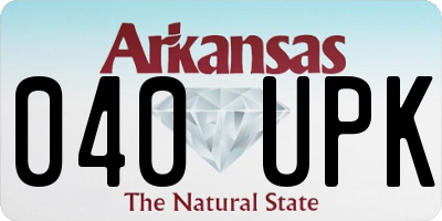 AR license plate 040UPK