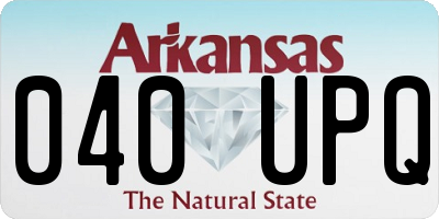 AR license plate 040UPQ