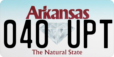 AR license plate 040UPT