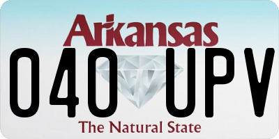 AR license plate 040UPV