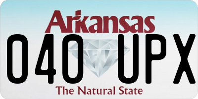 AR license plate 040UPX