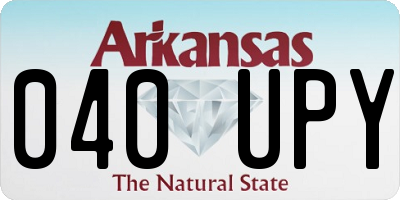 AR license plate 040UPY
