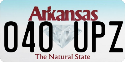 AR license plate 040UPZ
