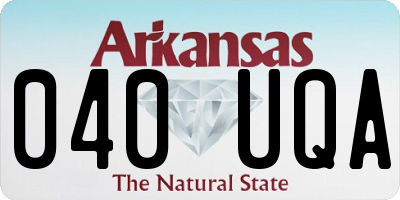 AR license plate 040UQA