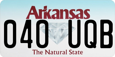 AR license plate 040UQB
