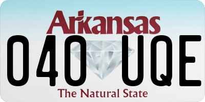 AR license plate 040UQE