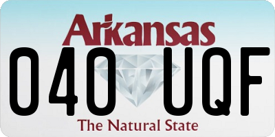 AR license plate 040UQF