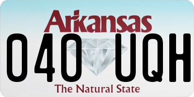 AR license plate 040UQH