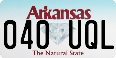 AR license plate 040UQL