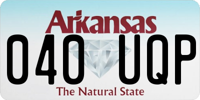 AR license plate 040UQP