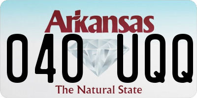 AR license plate 040UQQ