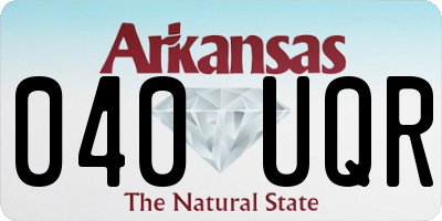 AR license plate 040UQR