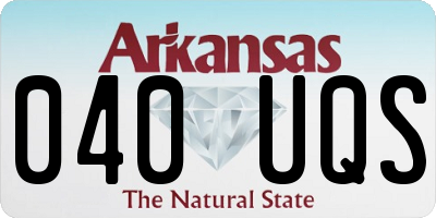 AR license plate 040UQS